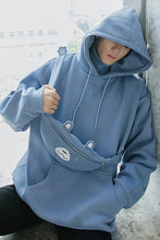 Load image into Gallery viewer, Sicilian men&#39;s winter new loose and thick men&#39;s hooded sweater with messenger bag fake two high neck tops
