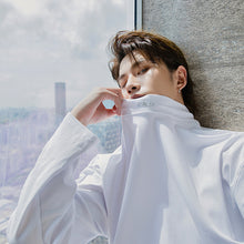 Load image into Gallery viewer, Sicilian men&#39;s autumn Korean version of the trend of men&#39;s inner base shirt loose diamond half-high collar long-sleeved t-shirt men
