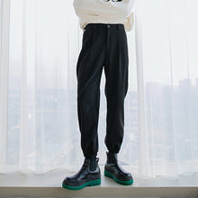 Load image into Gallery viewer, Sicilian men&#39;s winter new woolen trousers, design sense, zipper trousers, trendy loose casual men&#39;s trousers
