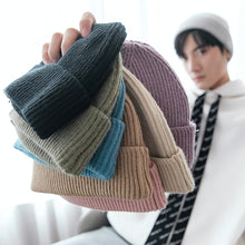 Load image into Gallery viewer, Sicilian men&#39;s autumn and winter men&#39;s and women&#39;s ins warm knit hat casual trend fashion wild pure color hip-hop hat
