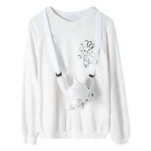 Load image into Gallery viewer, Sicilian men&#39;s assembly shoulder bag autumn Korean style tops men&#39;s loose white bear cute sweater men&#39;s trend
