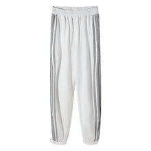 Load image into Gallery viewer, Sicilian men&#39;s spring new youth beam pants striped stitching casual pants trend loose wild trousers
