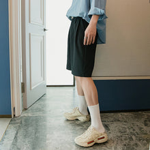 Load image into Gallery viewer, Sicilian men&#39;s summer thin five-point pants male Korean version of the trend loose straight men&#39;s casual black shorts
