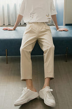 Load image into Gallery viewer, Sicilian men&#39;s summer straight casual pants men&#39;s Korean version of the trend of men&#39;s trousers loose nine-point suit pants
