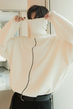 Load image into Gallery viewer, Sicilian men&#39;s white bottoming shirt Korean version of the trend of men&#39;s lazy wind loose thick turtleneck sweater men
