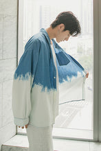 Load image into Gallery viewer, Sicilian men&#39;s summer thin sunscreen shirt tie-dye gradient shirt male Korean version of the trend loose men&#39;s shirt
