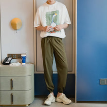 Load image into Gallery viewer, Sicilian Men&#39;s Thin Section Men&#39;s Casual Pants Men&#39;s Korean Style Trend Nine Points Loose Straight Legs
