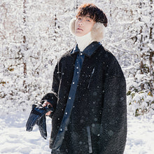 Load image into Gallery viewer, Sicilian men&#39;s clothing trend men&#39;s two sides wear loose thick lamb wool coat jacket men&#39;s winter Korean version
