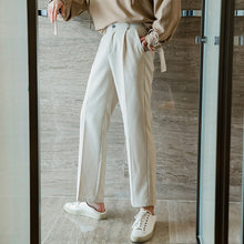 Load image into Gallery viewer, Sicilian men&#39;s autumn suit pants male Korean style trendy trousers casual loose straight nine-point suit pants
