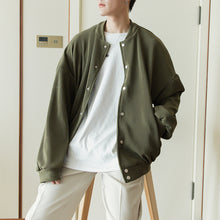 Load image into Gallery viewer, Sicilian men&#39;s autumn thin jacket men&#39;s Korean version of the trend of men&#39;s baseball uniform loose casual black jacket
