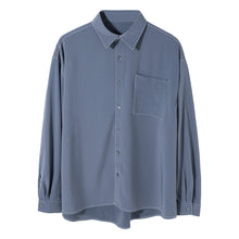 Load image into Gallery viewer, Sicilian men&#39;s high-end shirt men&#39;s Korean version of the trend of handsome and loose men&#39;s fall feeling drape shirt jacket
