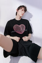 Load image into Gallery viewer, Sicilian men&#39;s short-sleeved t-shirt men&#39;s 2021 new summer loose men&#39;s love printing casual t-shirt
