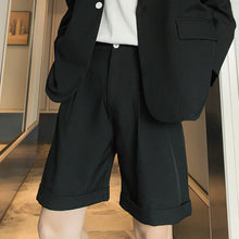 Load image into Gallery viewer, Sicilian men&#39;s British style casual pants men&#39;s Korean style trendy suit shorts men&#39;s loose five-point pants
