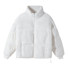 Load image into Gallery viewer, Sicilian men&#39;s winter new loose casual bread clothes solid color thick warm all-match stand-up collar cotton jacket
