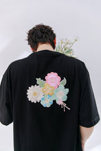 Load image into Gallery viewer, Sicilian men&#39;s 2021 new flower embroidery short-sleeved T-shirt men&#39;s summer casual all-match trend t-shirt top
