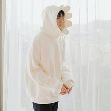 Load image into Gallery viewer, Sicilian men&#39;s autumn and winter models solid color loose top design cute hat solid color youth hooded sweater
