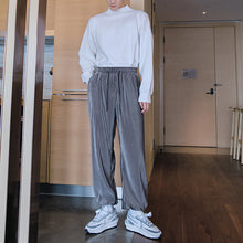 Load image into Gallery viewer, Sicilian Men&#39;s Fall New Loose Folded Sweatpants Men&#39;s Trend Drawstring Drawstring Casual Pants Gray Sweatpants
