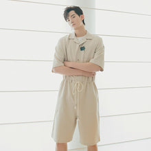 Load image into Gallery viewer, Sicilian men&#39;s summer thin five-point pants male Korean version of the trend loose boys jumpsuit straight shorts
