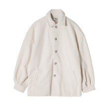 Load image into Gallery viewer, Sicilian men&#39;s autumn and winter loose short woolen coat men&#39;s handsome white woolen coat men&#39;s Korean version of the trend
