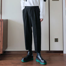 Load image into Gallery viewer, Sicilian men&#39;s autumn and winter woolen trousers, straight-leg casual pants, men&#39;s trend, all-match Harajuku style men&#39;s ninth pants
