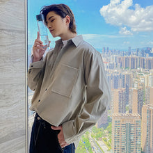 Load image into Gallery viewer, 【Take a 40% off straight down】Autumn high-end shirt men&#39;s Korean style trendy handsome loose men&#39;s shirt jacket
