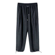 Load image into Gallery viewer, Sicilian Men&#39;s Plaid Casual Pants Men&#39;s Korean Style Trendy Men&#39;s Nine Points Loose Straight Drawstring Drawstring Pants
