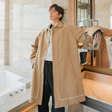 Load image into Gallery viewer, Sicilian men&#39;s Korean style line windbreaker men&#39;s mid-length trendy handsome young men&#39;s casual jacket
