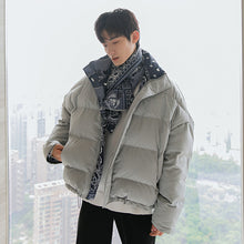 Load image into Gallery viewer, Sicilian Men&#39;s Wear 2020 Winter New Stand-up Collar Warm Short Padded Jacket Both sides wear trendy loose padded coat
