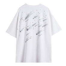 Load image into Gallery viewer, Sicilian men&#39;s fashion short-sleeved t-shirt men&#39;s summer thin loose ins men&#39;s casual reflective printed t-shirt
