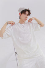 Load image into Gallery viewer, Sicilian men&#39;s 2021 new pleated short-sleeved t-shirt men&#39;s loose thin section youth men&#39;s t-shirt tops
