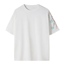 Load image into Gallery viewer, Sicilian Men&#39;s Summer Embroidered T-shirt Men&#39;s Short Sleeve Tide Brand All-match Loose Top Flower Youth T-shirt
