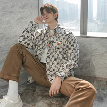 Load image into Gallery viewer, Sicilian men&#39;s assembly bag flocking jacket letter printing jacket jacket men&#39;s tide autumn Korean version
