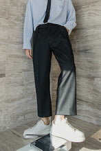 Load image into Gallery viewer, Sicilian men&#39;s casual pants men&#39;s Korean version of the trend of loose straight wide-leg trousers men&#39;s nine-point suit pants
