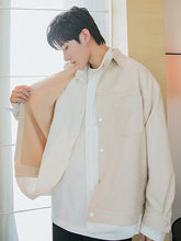 Load image into Gallery viewer, Sicilian men&#39;s spring clothes men&#39;s new trend loose and handsome deerskin velvet double-sided wear fake two-piece jacket jacket
