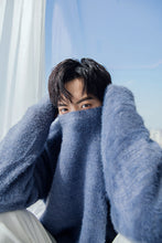 Load image into Gallery viewer, 【Take a 40% off straight down】Round neck lazy style long-sleeved pure color mohair loose casual new pullover sweater
