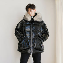 Load image into Gallery viewer, 【Spot quick delivery】Fast delivery ~ trendy men&#39;s casual thickened fur collar cotton jacket
