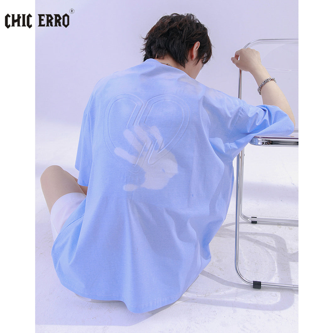 Sicilian men's ins trend short-sleeved t-shirt men's summer thin loose men's color-changing creative printing T-shirt 4783735350459 4783735350461 4783735350460 4783735350462