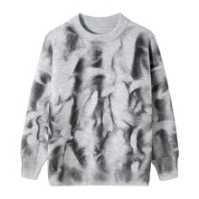 Load image into Gallery viewer, Sicilian men&#39;s men&#39;s tie-dye sweater pullover top trend loose and lazy autumn and winter round neck sweater
