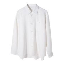 Load image into Gallery viewer, Sicilian men&#39;s autumn long-sleeved white shirt men&#39;s Korean style trendy handsome loose men&#39;s white shirt jacket
