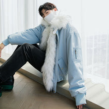 Load image into Gallery viewer, Sicilian men&#39;s winter new fur collar cotton coat Korean version of the trend loose handsome thickening young men&#39;s jacket 4495150496926 4495150496925 4495150496924 4495150496923
