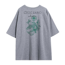 Load image into Gallery viewer, Sicilian men&#39;s clothing 2021 new short-sleeved men&#39;s summer loose creative embroidery printed t-shirt male ins trend compassionate

