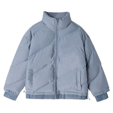 Load image into Gallery viewer, 【Spot quick delivery】Short bread jacket Korean version of the trend of men&#39;s loose cotton jacket men&#39;s winter
