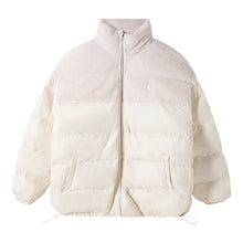Load image into Gallery viewer, Sicilian men&#39;s winter new thick bread clothing contrast stitching cotton-padded jacket loose and handsome men&#39;s stand-up collar jacket
