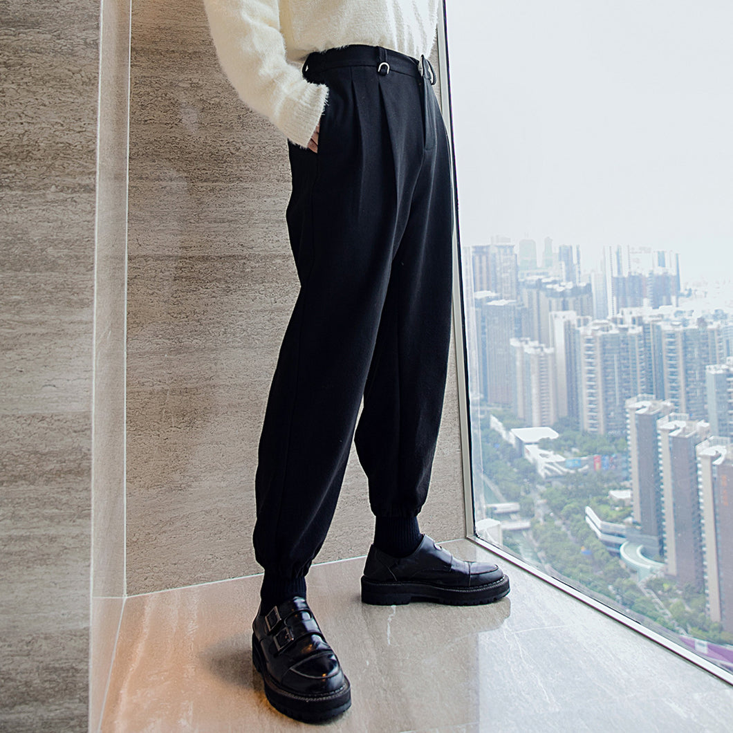Sicilian men's winter new nine-point beam pants men's loose trend woolen trousers youth casual trousers 4489688225421 4489688225422