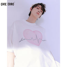 Load image into Gallery viewer, Sicilian men&#39;s short-sleeved t-shirt men&#39;s 2021 new summer loose men&#39;s love printing casual t-shirt 4615276141431 4615276141432 4615276141433 4615276141430

