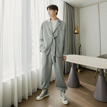 Load image into Gallery viewer, Sicilian men&#39;s autumn Korean style suit jacket loose casual pants two-piece men&#39;s casual suit suit men
