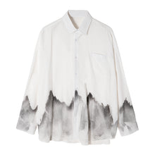 Load image into Gallery viewer, Sicilian men&#39;s spring tie-dye white shirt male Korean version of the trend of men&#39;s loose long-sleeved white shirt jacket

