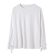 Load image into Gallery viewer, Sicilian men&#39;s men&#39;s youth niche tops loose black bottoming shirt Korean long-sleeved t-shirt men
