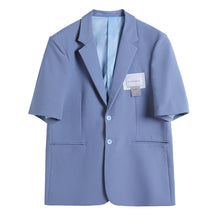 Load image into Gallery viewer, Sicilian men&#39;s casual small suit men&#39;s suit summer thin style trendy brand men&#39;s youth short-sleeved loose jacket
