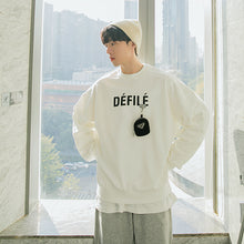 Load image into Gallery viewer, Sicilian men&#39;s spring new pullover sweater printed letters casual wild round neck long sleeve men&#39;s Korean version of the trend
